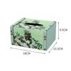 DFHS46JK Tissue Box Cover Tissue Box Cover SquareClassic Oil Painting Tissue Box Holder Leather Dryer Sheet Dispenser Organizer for Bathroom Vanity Countertop In Living Room(Blue) view 2