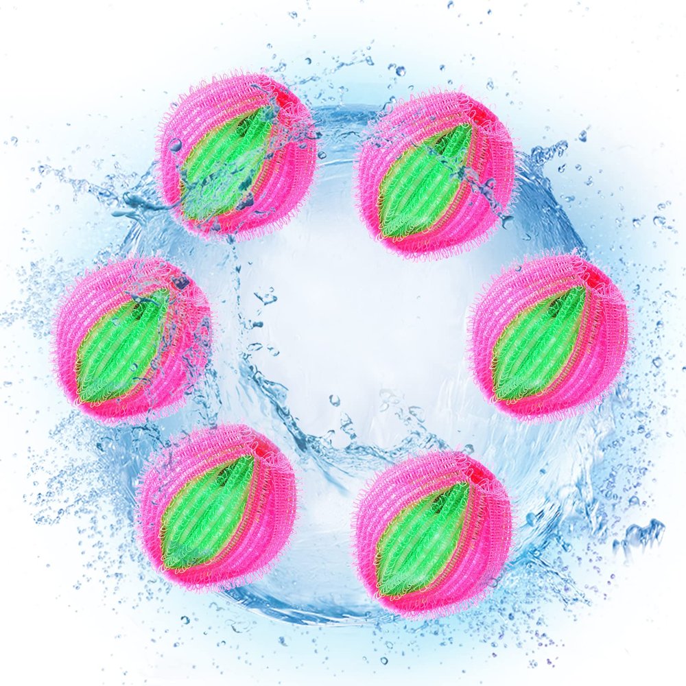 YIWEOG Laundry Balls 6PCS Hair Catcher Balls Anti-Winding Laundry Lint Remover Washing Balls Reusable Lint Remover Balls for Washing Machine