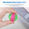 YIWEOG Laundry Balls 6PCS Hair Catcher Balls Anti-Winding Laundry Lint Remover Washing Balls Reusable Lint Remover Balls for Washing Machine view 3