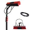 JYVDGGKKW 3.6-10.8M Water Fed Telescopic Brush, Water Fed Conservatory Roof Cleaner Telescopic Brush, Window Cleaning Pole Water Fed Telescopic Brush, Extendable Solar Panel Cleaning Brush ( view 1