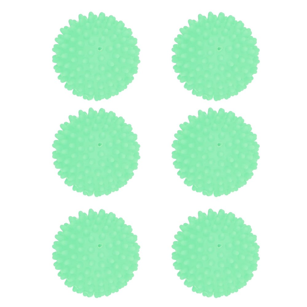 NDNCZDHC 6 Pcs Laundry Balls, PVC Reusable Laundry Balls for Dryer, Plastic Dryer Balls for Washing Machine Washer