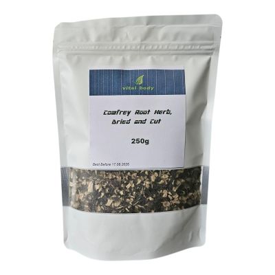 Comfrey Root Herb, Dried and Cut (250g)