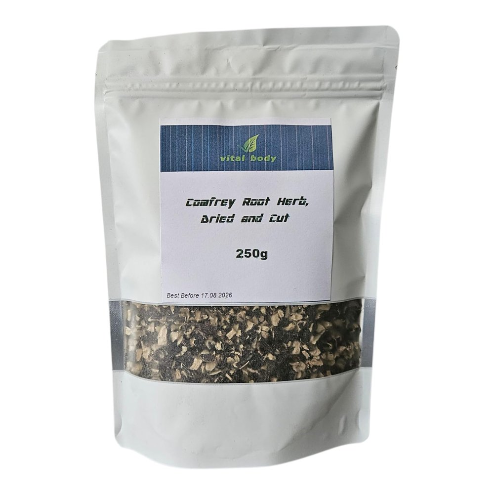 Comfrey Root Herb, Dried and Cut (250g)