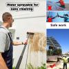 JYVDGGKKW Water Fed Pole Kit 3.6M 5.4M 6M 7.2M 9M 11M Outdoor Window Cleaning Pole Water Fed Telescopic Brush With Hose Spray Solar Panel Cleaning Outdoor Washing Equipment Tool view 2