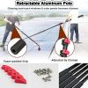 JYVDGGKKW Water Fed Pole Kit 3.6M 5.4M 6M 7.2M 9M 11M Outdoor Window Cleaning Pole Water Fed Telescopic Brush With Hose Spray Solar Panel Cleaning Outdoor Washing Equipment Tool view 4