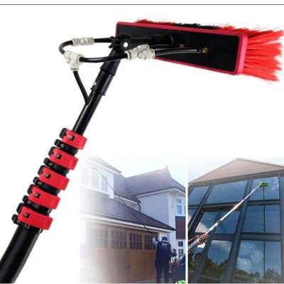 JYVDGGKKW Window Cleaner Kit Window Cleaning Pole Water/Hose Fed Extendable Pole Window Cleaning Brush Equipment Cleaning Photovoltaic and Solar Panels