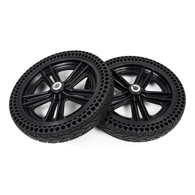 12 Inch Honeycomb Solid Wheel Assembly, 122.5 Electric Wheelchair Replacement Rear Wheels, ABS Plastic Hub, 1 Pair