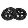 12 Inch Honeycomb Solid Wheel Assembly, 122.5 Electric Wheelchair Replacement Rear Wheels, ABS Plastic Hub, 1 Pair view 1