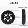 12 Inch Honeycomb Solid Wheel Assembly, 122.5 Electric Wheelchair Replacement Rear Wheels, ABS Plastic Hub, 1 Pair view 3