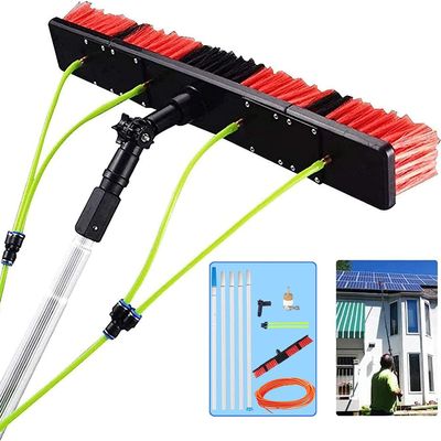 JYVDGGKKW 26 Foot Window Cleaning Water Fed Poles Solar Panel Cleaning Equipment Conservatory Roof Cleaner Brush 8m Pole 50cm Brush Head