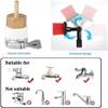 JYVDGGKKW 26 Foot Window Cleaning Water Fed Poles Solar Panel Cleaning Equipment Conservatory Roof Cleaner Brush 8m Pole 50cm Brush Head view 4