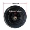 2pcs 7 Inch Castor Rollator Replacement, Manual Wheelchairs Solid Front Wheels, ABS Plastic Hub with Polyurethane Tire view 2