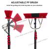 JYVDGGKKW Telescopic Cleaning Brush,Water-fed Brush W/Soap Dispenser,3.6-6M Window Cleaning Pole,Water Fed Telescopic Brush,Extendable Solar Panel Washing Equipmen (35cm Brush Head,3.6M) view 2