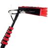 JYVDGGKKW Water Fed Telescopic Brush Window Cleaning Kit with Extension Pole Outdoor Window Cleaner,Solar Panel Cleaning System Extendable Telescopic Pole Water Fed Brush Spray Washer view 1
