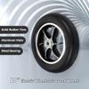 2pcs 10 Inch Electric Wheelchair Front Wheel Assembly, 102 Scooter Walker Rollator Replacement Wheels, Solid Polyurethane Tire view 2