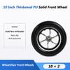 2pcs 10 Inch Electric Wheelchair Front Wheel Assembly, 102 Scooter Walker Rollator Replacement Wheels, Solid Polyurethane Tire view 4