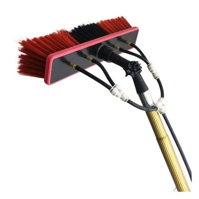 JYVDGGKKW Outdoor Window Cleaning Pole,Water Fed Pole Kit with Hose Spray,3.6-9m Water Fed Telescopic Brush,Solar Panel Cleaning Equipment for Cleaner Outdoor Window,9M/30Ft