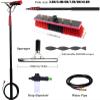 JYVDGGKKW Telescopic Solar Panel Cleaner Pole 7.2M Water Fed with Squeegee and Brush 35CM Head Window Cleaning Tool view 3