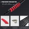 JYVDGGKKW 7.2m/24ft Adjustable Solar Panel Cleaning Brush and Pole, Window Cleaner Brush & Water Fed Pole Kit, Solar Panel Cleaning Window Washing Equipment Tool with 20m water supply hose view 2