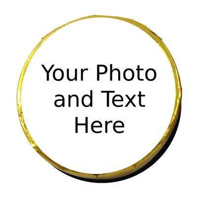 Personalised Chocolate Neapolitans Coins Love Heart Rolls Logo Own Image Own Design Chocolates Gifts Events Meetings (20, Gold Coin)