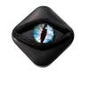 Contact Lens Cases, Halloween Scary Eye Personality Contact Storage Box, with Mirror, Tweezers & Suction Stick,No Contain Contact Lens,Travel Portable Lens Organizer BoxD (Light Blue) view 1