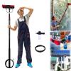 JYVDGGKKW Window Cleaning Pole, Water Fed Telescopic Brush 3.6-6 M Photovoltaic Panel Cleaning Tool 35/55CM Brush Head for cleaning photovoltaic and solar panels (55cm Brush Head,6M) view 1