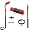 JYVDGGKKW Window Cleaning Pole, Water Fed Telescopic Brush 3.6-6 M Photovoltaic Panel Cleaning Tool 35/55CM Brush Head for cleaning photovoltaic and solar panels (55cm Brush Head,6M) view 3