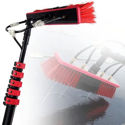 JYVDGGKKW Photovoltaic Panel Cleaning Brush, High-Altitude Cleaning Brush with Extension Pole, Water Fed Pole Brush, Telescopic Window Cleaning Tools,30cmbrush-18FT/5.4M