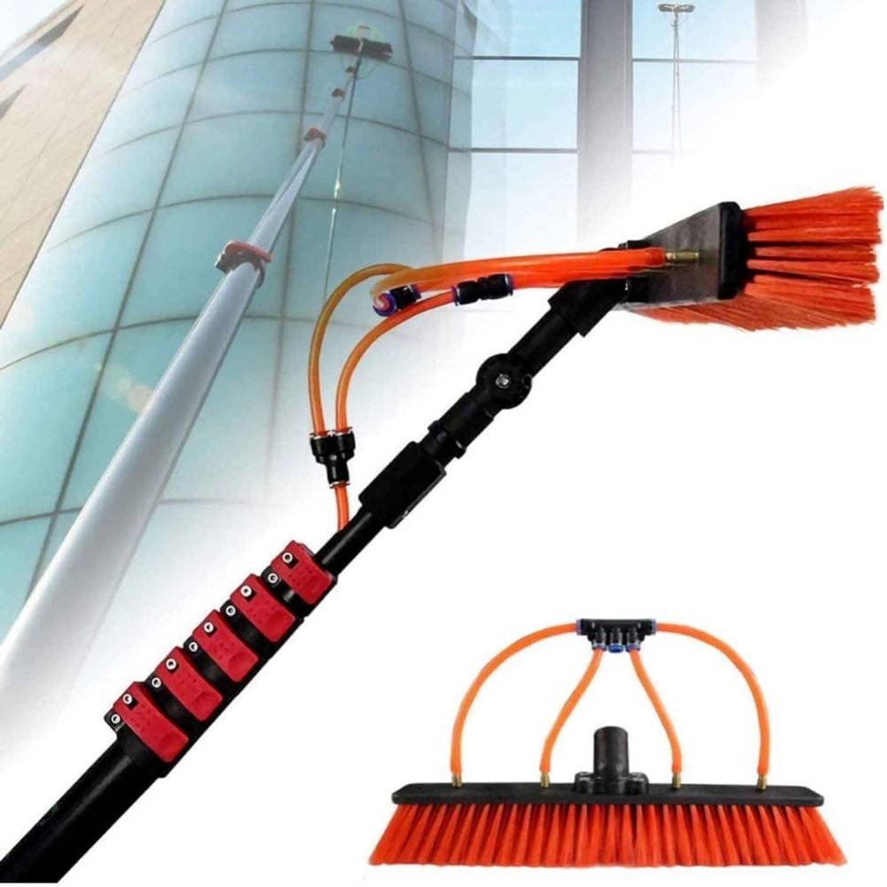 JYVDGGKKW Photovoltaic Cleaning Brush, 3.6M-11M Window Cleaner With Telescopic Handle Pole For Solar Panels, Efficient Solar Photovoltaic Cleaning, Telescopic Washing Brush