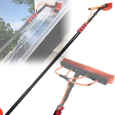 JYVDGGKKW Window and Solar Panel Cleaning System Window and Solar Cleaning Pole Extendable Water Fed Pole Kit with Hose Windows Cleaning and Washing Multipurpose