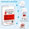 Baderke 3 Pcs Pocket Travel Sharps Disposal Container, 80ml Sharps Container Small Needle Disposal Portable Biohazard Syringe Container for Home Travel Diabetic Supplies (Clear) view 3