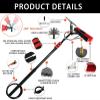 JYVDGGKKW Telescopic Roof Cleaning Set with Soap Dispenser for Solar System and Patio 6M Extension Rod for Winter Garden PV System and Window Cleaning 55CM Brush Included view 2
