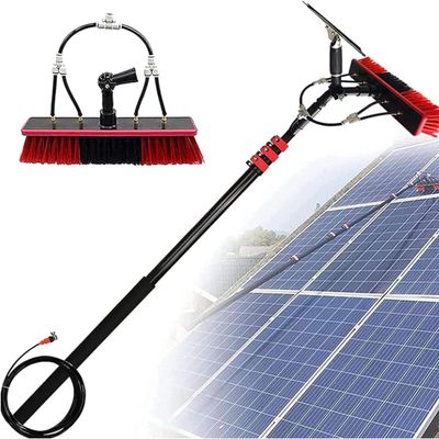 JYVDGGKKW Water Fed Pole Kit, Water Fed Pole Kit, 12-39 Feet Water Fed Cleaning Brush with Squeegee & Telescopic Brush, Window Cleaner & Solar Panel Cleaning System Washing Kit for High Wind
