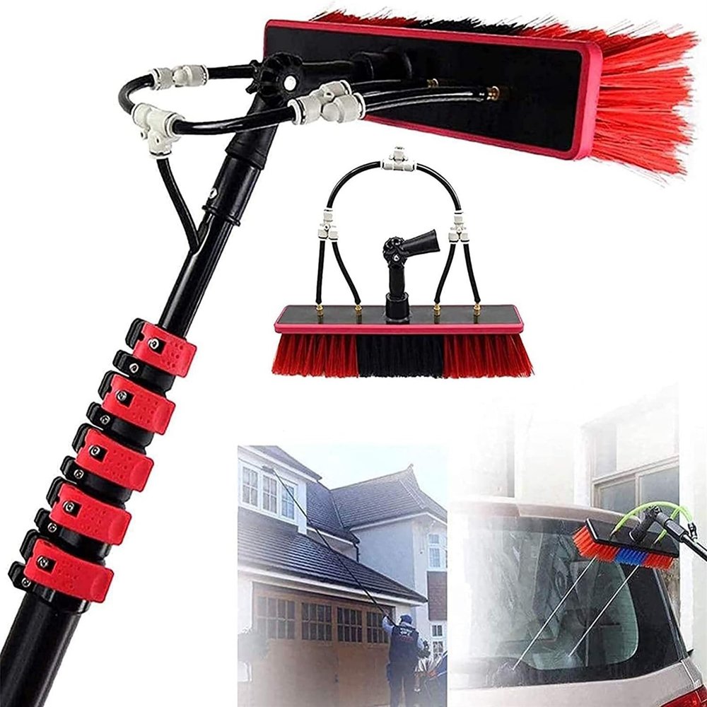 JYVDGGKKW Telescopic Window Cleaner Cleaning Kit Photovoltaic Solar Panels Cleaner Kit,Water Fed Telescopic Brush Cleaner Brush,Window Cleaning Water Fed Poles,Solar Panel Cleaner,Cleaning T