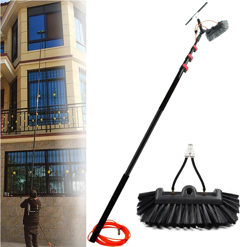JYVDGGKKW 36ft Window Cleaning Kit for Photovoltaic and Solar Panels Professional Window Cleaner Brush Equipment for Home and Commercial Use