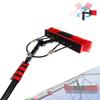 Water Fed Pole Kit 18ft/5.4m Length Window Cleaning Poles, Water Fed Brush, Aluminum Outdoor Window CleanerExtendable Telescopic Pole Water Fed Brush Spray Washer for solar panel b view 1