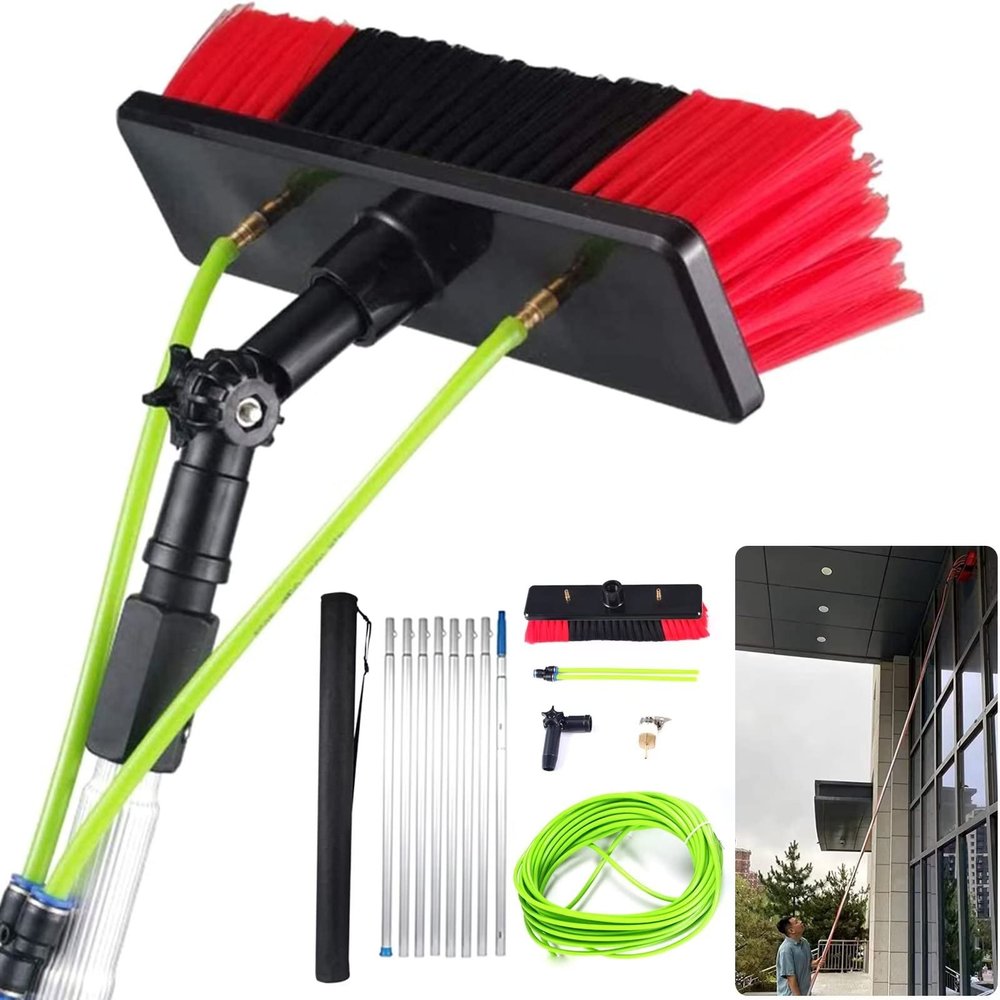 JYVDGGKKW Cleaning Brush 6M Window Cleaning Pole, Water/Hose Fed Pole,Cleaning Brush Equipment, Window Cleaning Brush Equipment, Cleaning Photovoltaic And Solar Panels Conservatory Roof Clea