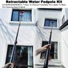 JYVDGGKKW Water Fed Pole Kit, Window Cleaning Pole Kit, Water Fed Window Cleaning Pole 12-39FT Telescopic Window Cleaning Kit with Bendable Head, Squeegee Shower Cleaner for High Window(18FT view 3