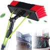 JYVDGGKKW Telescopic Window Cleaner,Cleaning Photovoltaic and Solar Panels, Window Cleaning Brush Equipment, 5-10M Window Cleaning Pole, Window Cleaner Kit, Water/Hose Fed Pole, 6M/12Ft
