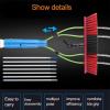 JYVDGGKKW Telescopic Water Fed Window Cleaning Pole Kit 20ft Extendable Pole with Squeegee Brush Hose Fed for Conservatory Solar Panel Cleaning. view 4