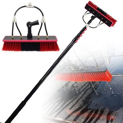 JYVDGGKKW Water Fed Pole Kit, Window Cleaning Pole, Extension Pole Water Fed Pole Kit for Solar Panel Cleaner and Outdoor High Washing Tool, Extendable Telescopic Window Cleaning Roof Cleane