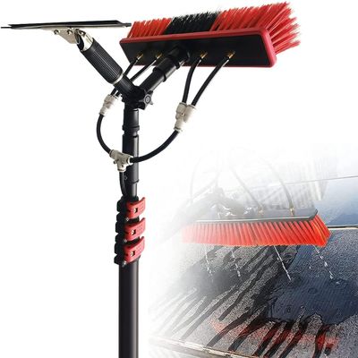 JYVDGGKKW Professional 30ft Water Fed Telescopic Window Cleaning Brush Pole Telescopic Window Cleaner Tool for High Windows with Water Fed System