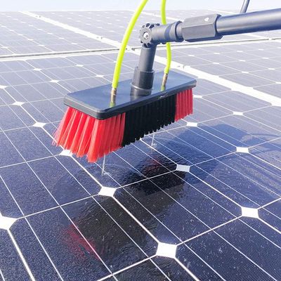 JYVDGGKKW 3-12M Window Cleaning Pole, Photovoltaic Panel Cleaning Tool, Multi-Purpose Water Spray Brush, Extendable Cleaner for Trucks Windows Washing/12M Rod/30Cm Brush Head