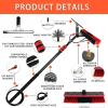 JYVDGGKKW Cleaning Kit Telescopic BrushWater Fed Pole Brush Kit, Solar Panel Window Cleaner Cleaning Brush & Pole Kit Extendable Outdoor Window Cleaner W/Hose Squeegee,for Conservatory Roof, view 2