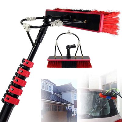 JYVDGGKKW Cleaning Kit Telescopic BrushCleaning Brush Water Fed Pole Kit, Window And Solar Cleaning Pole W/Water Fed Telescopic Brush/Brush Window And Solar Panel Cleaning Windows Cleani