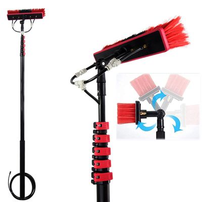 JYVDGGKKW Telescopic Rod Water Brush 12ft/3.6m-36ft/10.8m, Window and Solar Cleaning Pole W/Water fed Telescopic Brush/Brush Window and Solar Panel Cleaning Windows Cleaning Washing Tool,20F