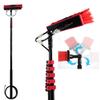 JYVDGGKKW Telescopic Rod Water Brush 12ft/3.6m-36ft/10.8m, Window and Solar Cleaning Pole W/Water fed Telescopic Brush/Brush Window and Solar Panel Cleaning Windows Cleaning Washing Tool,20F