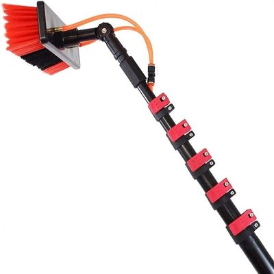 JYVDGGKKW Water Fed Pole Kit, Water Fed Pole Kit, Window Cleaning Pole, Water Fed Telescopic Brush Photovoltaic Panel Cleaning Tool Brush Head For Cleaning Photovoltaic And Solar Panels(12FT