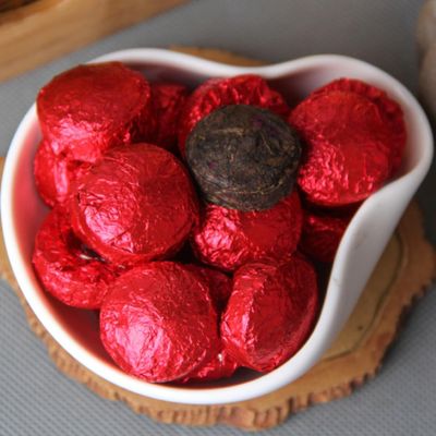 Aged Puerh Black Tea Colorful Tea - Rose Pu'er Tea Mini Tuocha Ripe Tea 500g/17.64oz Unique Tea Charm