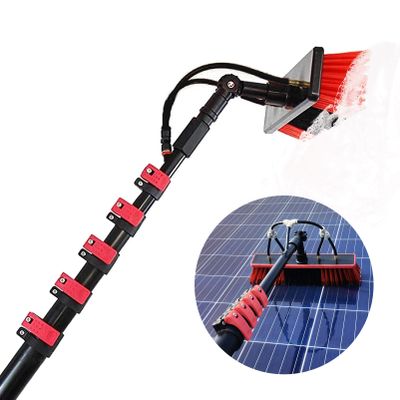JYVDGGKKW 10.8m Window Cleaning Telescopic Pole with Water Fed Extendable Brush Ideal for Cleaner Conservatory Roof Photovoltaic Panel and Solar Panel Cleaning Professional Roof Cleaning Too
